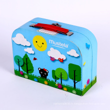 Boîte colorée d&#39;emballage de valise de papier d&#39;impression pour des enfants